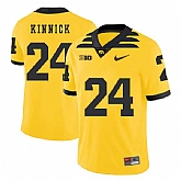 Iowa Hawkeyes 24 Nile Kinnick Yellow College Football Jersey Dzhi,baseball caps,new era cap wholesale,wholesale hats